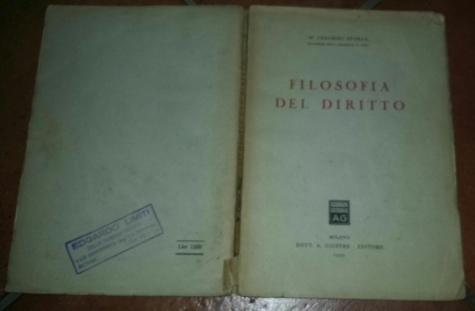Filosofia del diritto - copertina