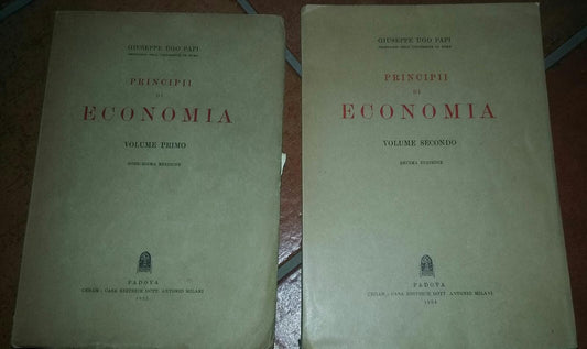 Principi di economia - Volumi I e II - copertina