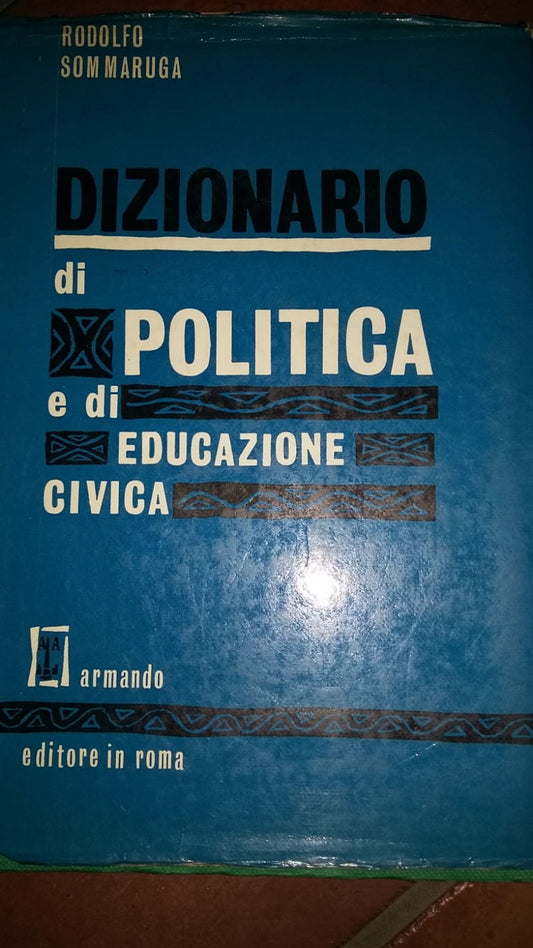 Dizionario di politica e di educazione civica - copertina