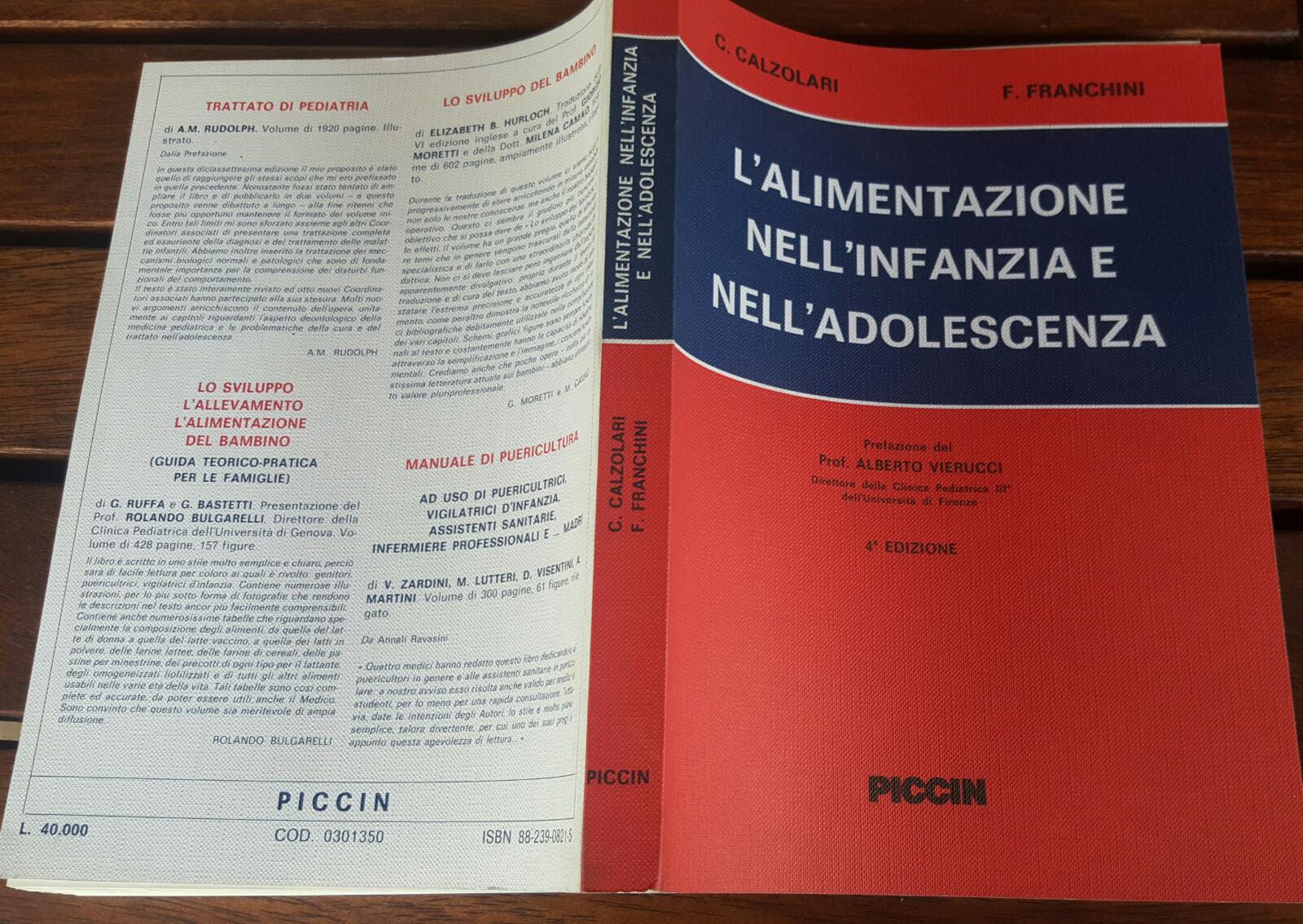 L'Alimentazione nell'infanzia e nell'adolescenza - copertina