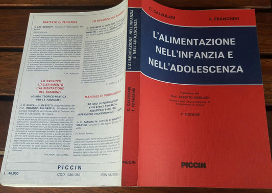 L'Alimentazione nell'infanzia e nell'adolescenza - copertina
