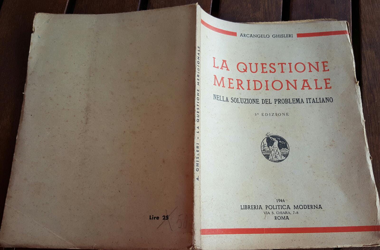 La questione meridionale  Nella soluzione del problema italiano - copertina