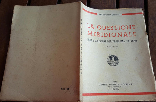 La questione meridionale  Nella soluzione del problema italiano - copertina