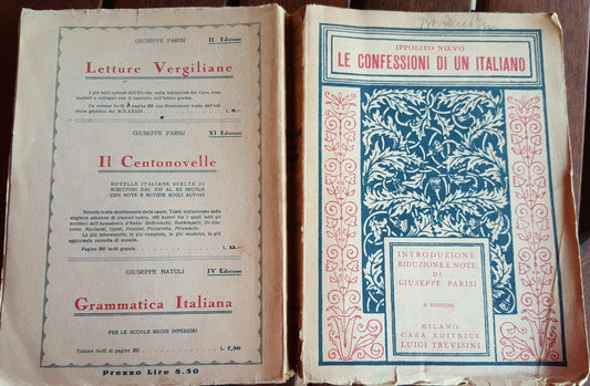 Le confessioni di un italiano - copertina