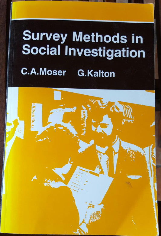 Survey Methods in Social Investigation - copertina