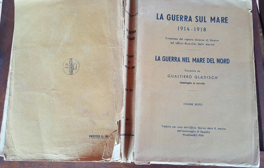 La guerra sul mare 1914-1918 La guerra nel mare del nord Volume sesto - copertina