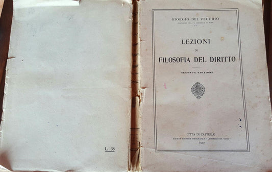 Lezioni di filosofia del diritto - copertina