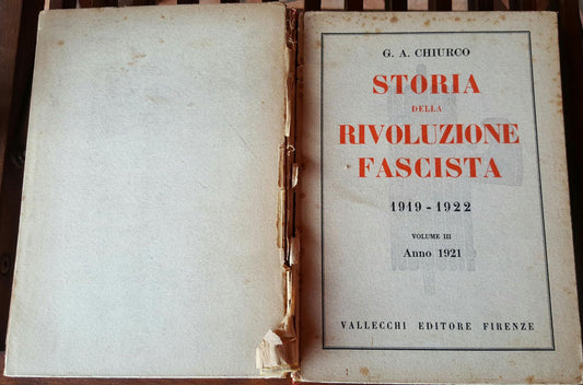 Storia della rivoluzione fascista 1919-1922. Volume III - copertina