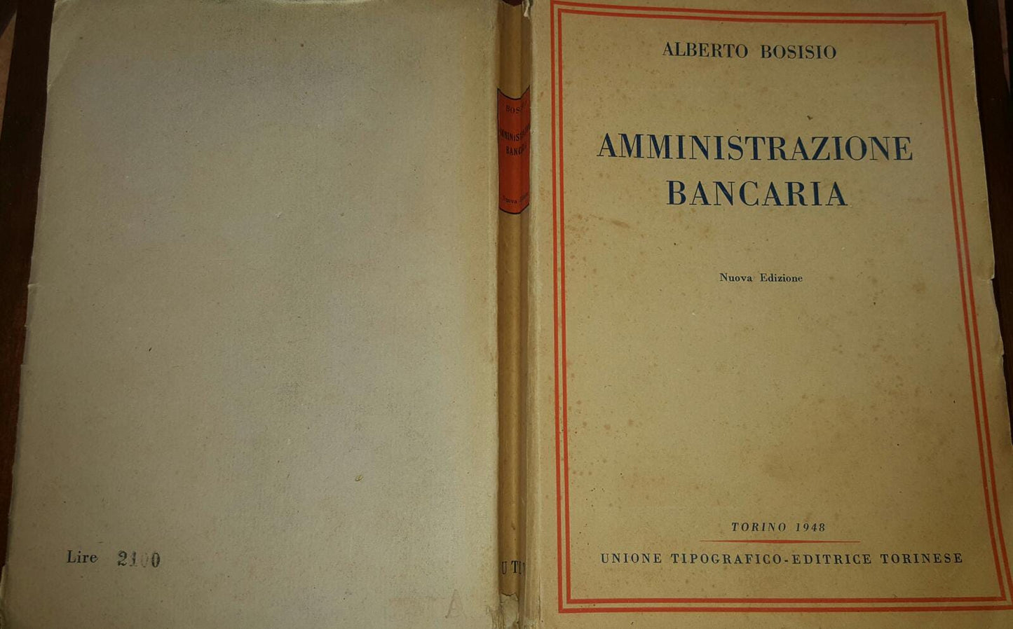 Amministrazione bancaria - copertina