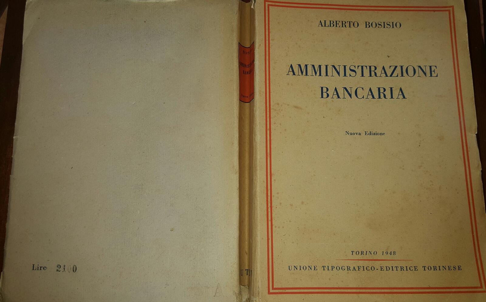 Amministrazione bancaria - copertina