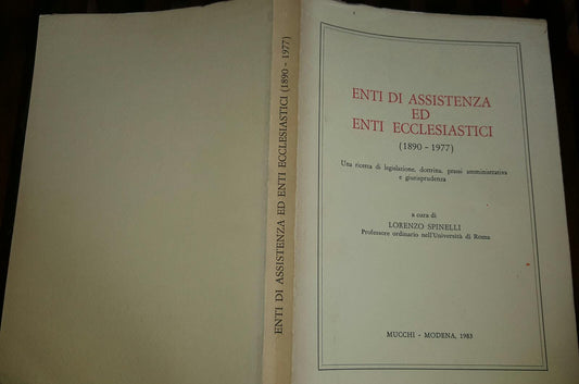 Enti di assistenza ed enti ecclesiastici (1890- 1977) - copertina