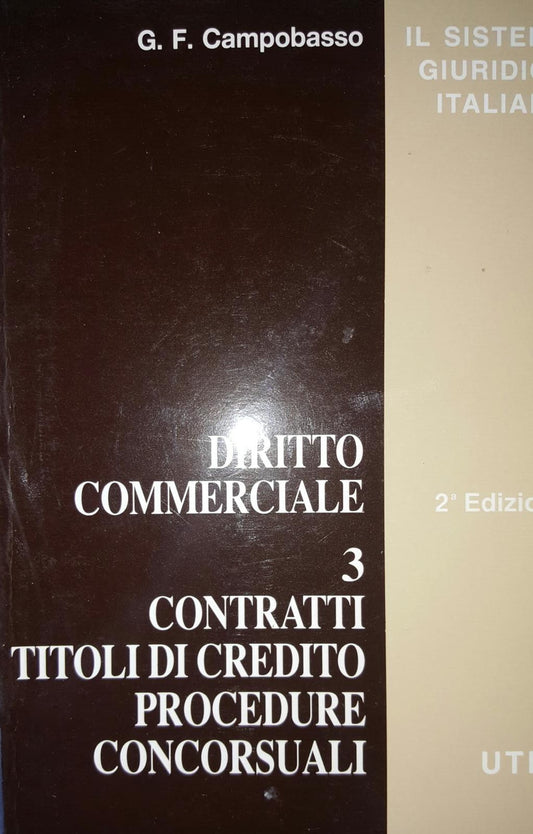Diritto Commerciale. 3. Contratti, Titoli di credito, Procedure concorsuali - copertina