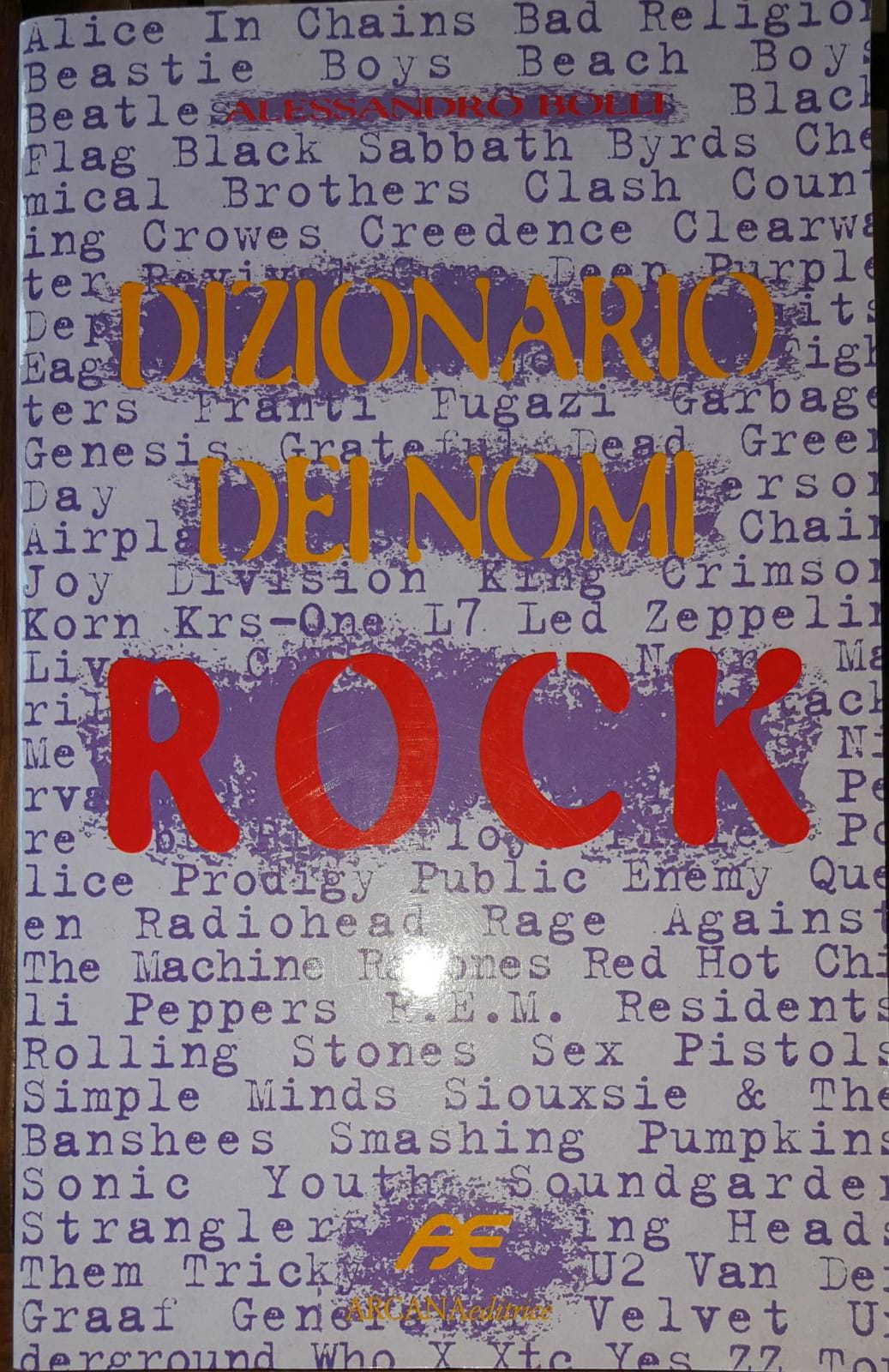 Dizionario dei nomi rock - copertina