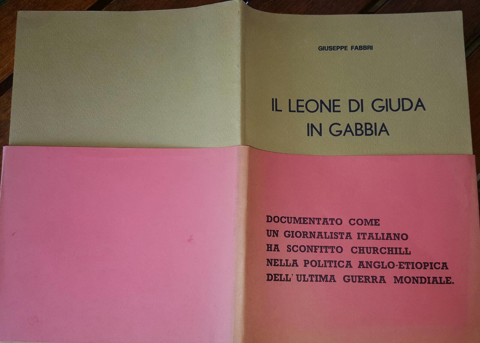 Il leone di Giuda in gabbia. La politica anglo etiopica nell'ultima guerra mondiale - copertina