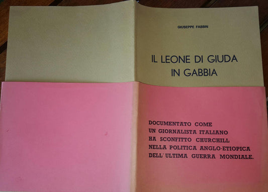 Il leone di Giuda in gabbia. La politica anglo etiopica nell'ultima guerra mondiale - copertina
