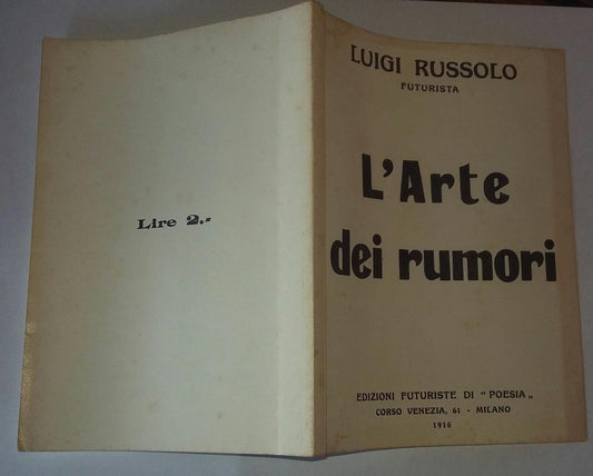 L'arte dei rumori - copertina