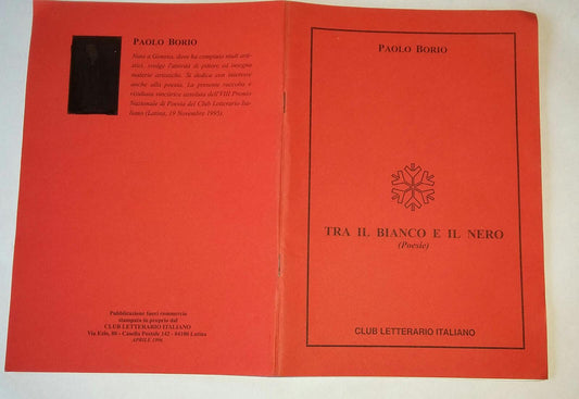 Tra il bianco e il nero (poesie) - copertina