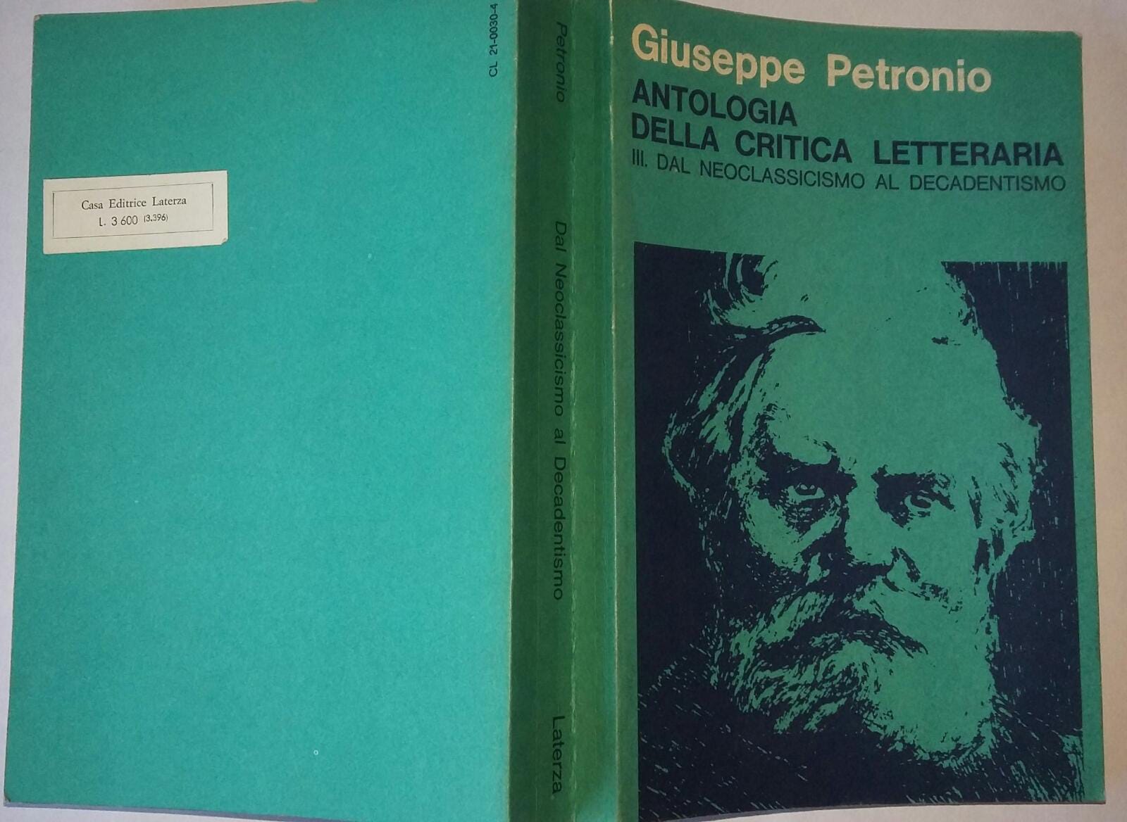 Antologia della critica letteraria. Volume III Dal neoclassicismo al decadentismo - copertina