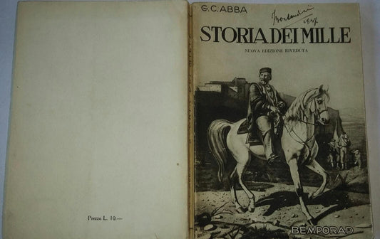 Storia dei Mille. Nuova edizione rivenduta - copertina