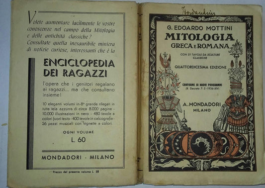 Mitologia greca e romana - copertina