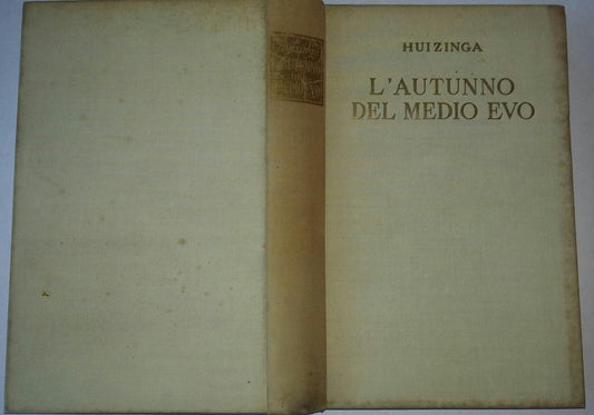 L'autunno del Medio Evo - copertina