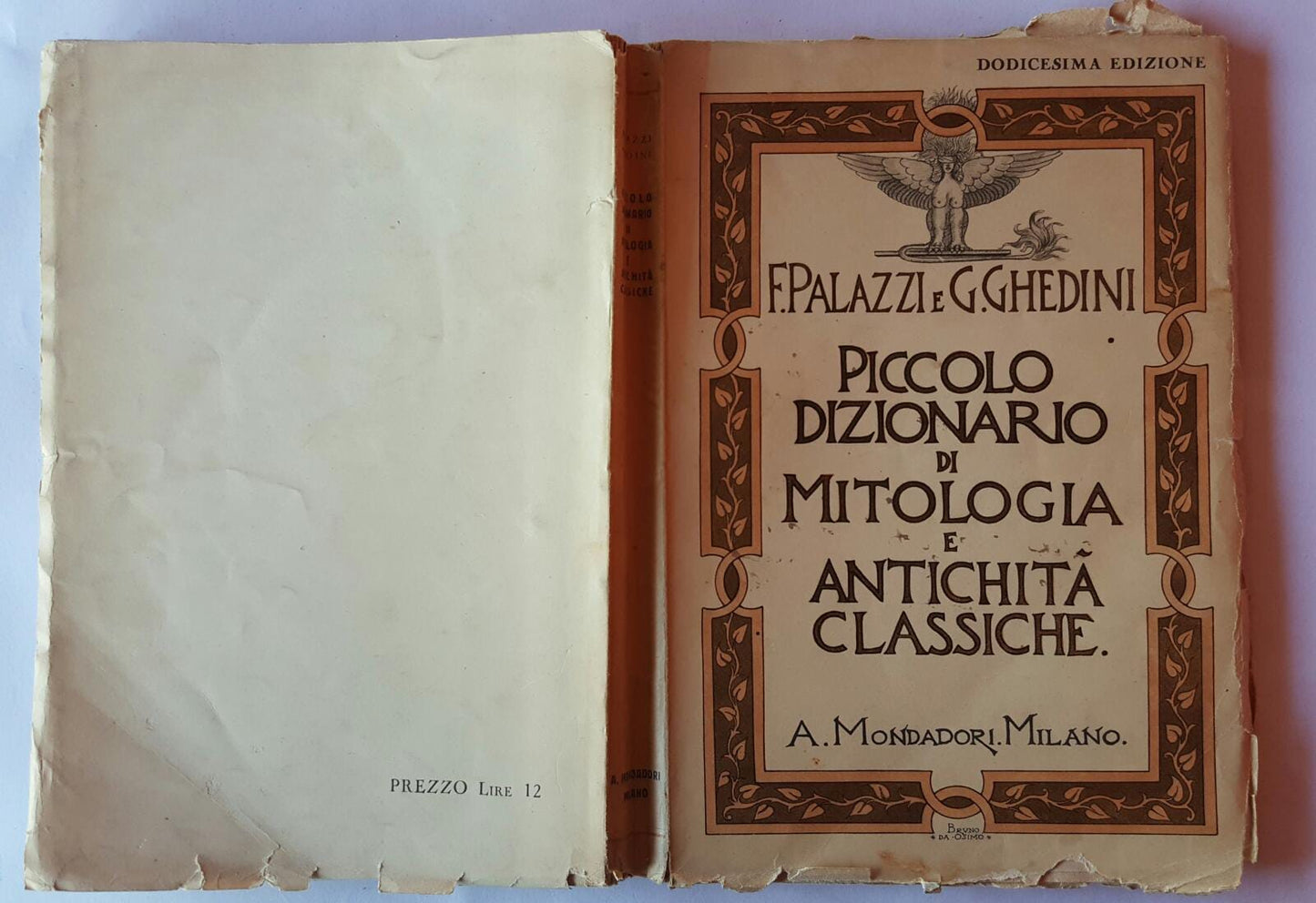 Piccolo dizionario di mitologia e antichita' classiche - copertina