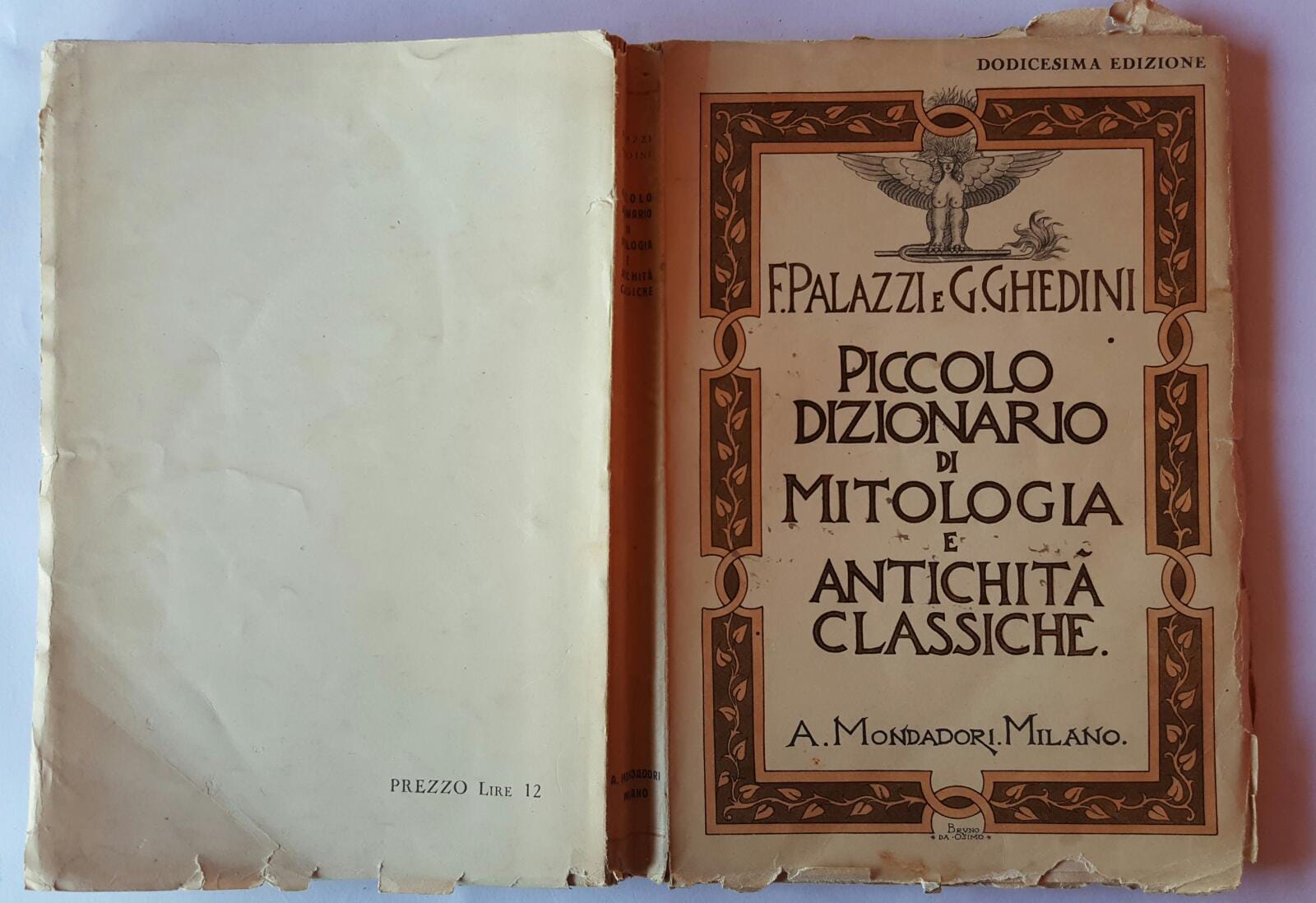 Piccolo dizionario di mitologia e antichita' classiche - copertina