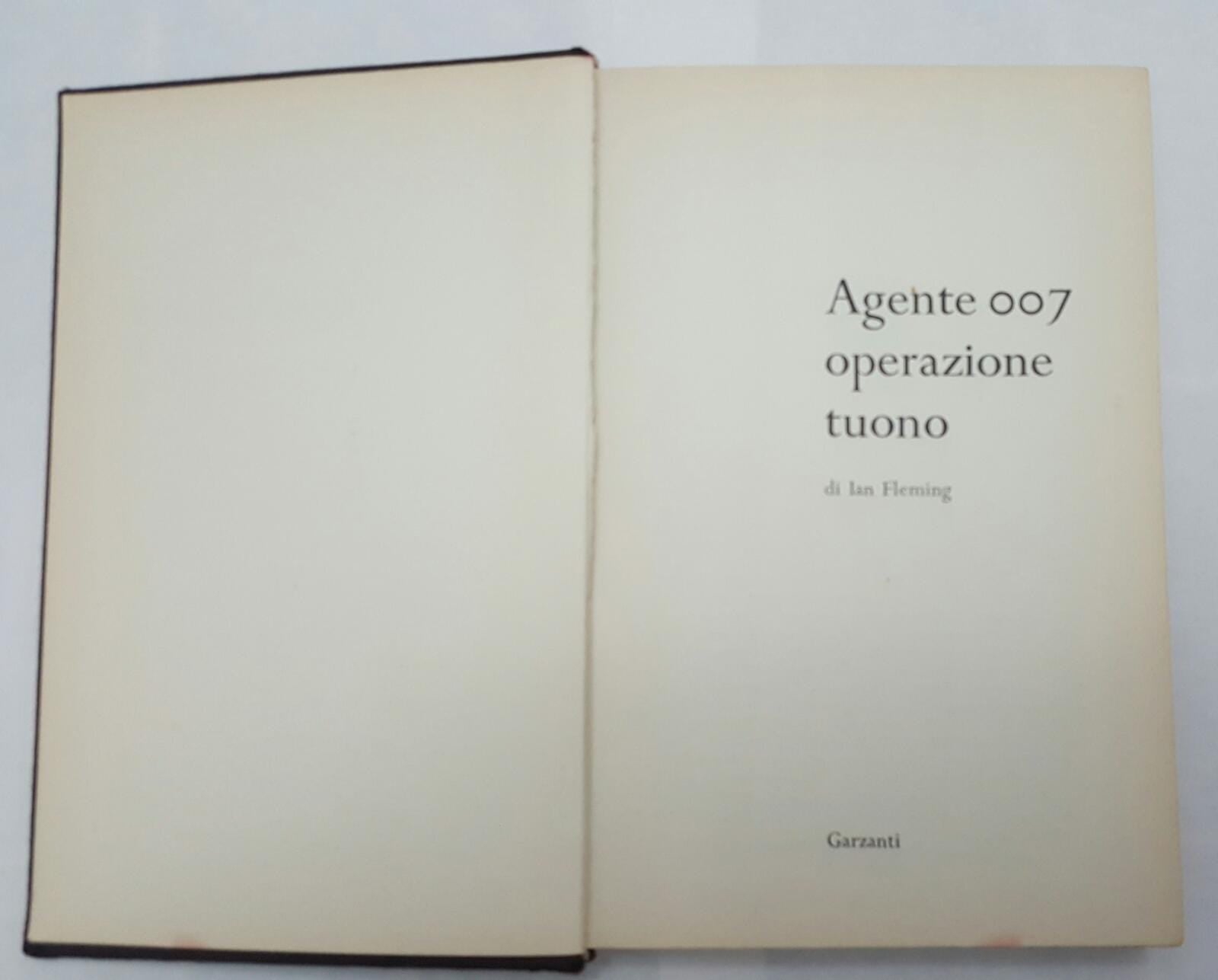 Agente 007 operazione tuono - copertina