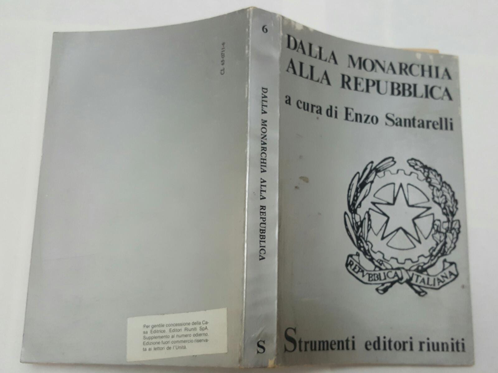 Dalla Monarchia alla Repubblica - copertina