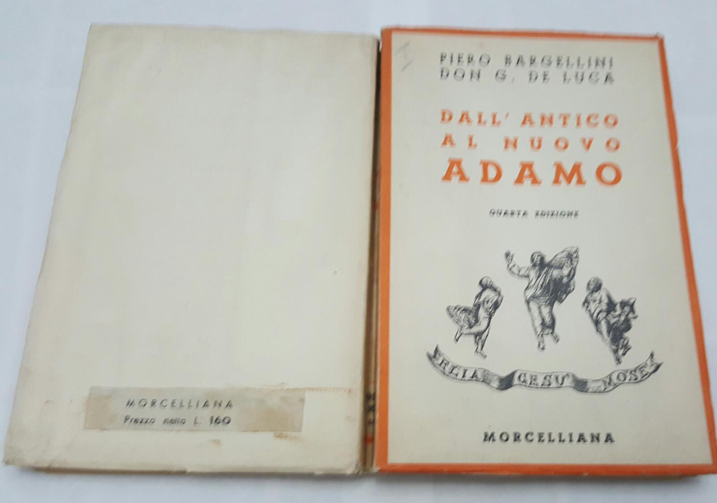 Dall'antico al nuovo Adamo vol 1 - copertina