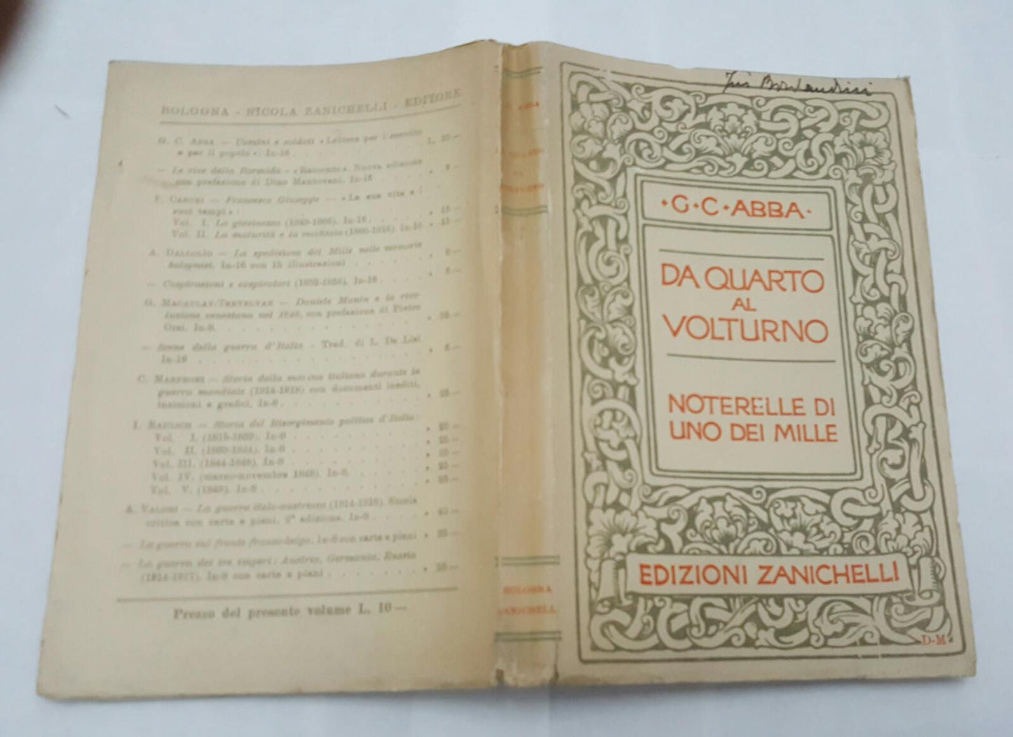 Da Quarto al volturno Noterelle uno dei mille - copertina