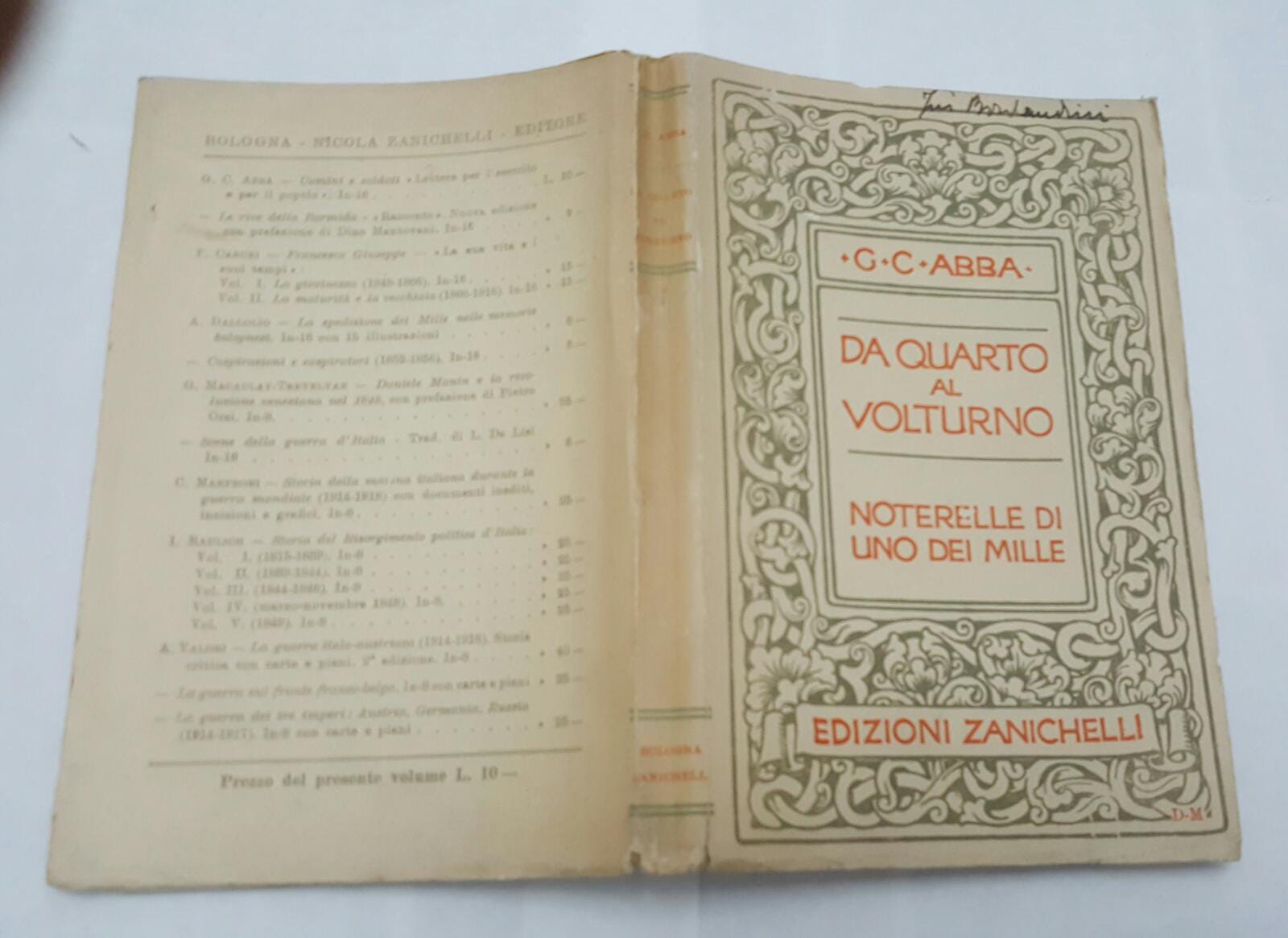 Da Quarto al volturno Noterelle uno dei mille - copertina