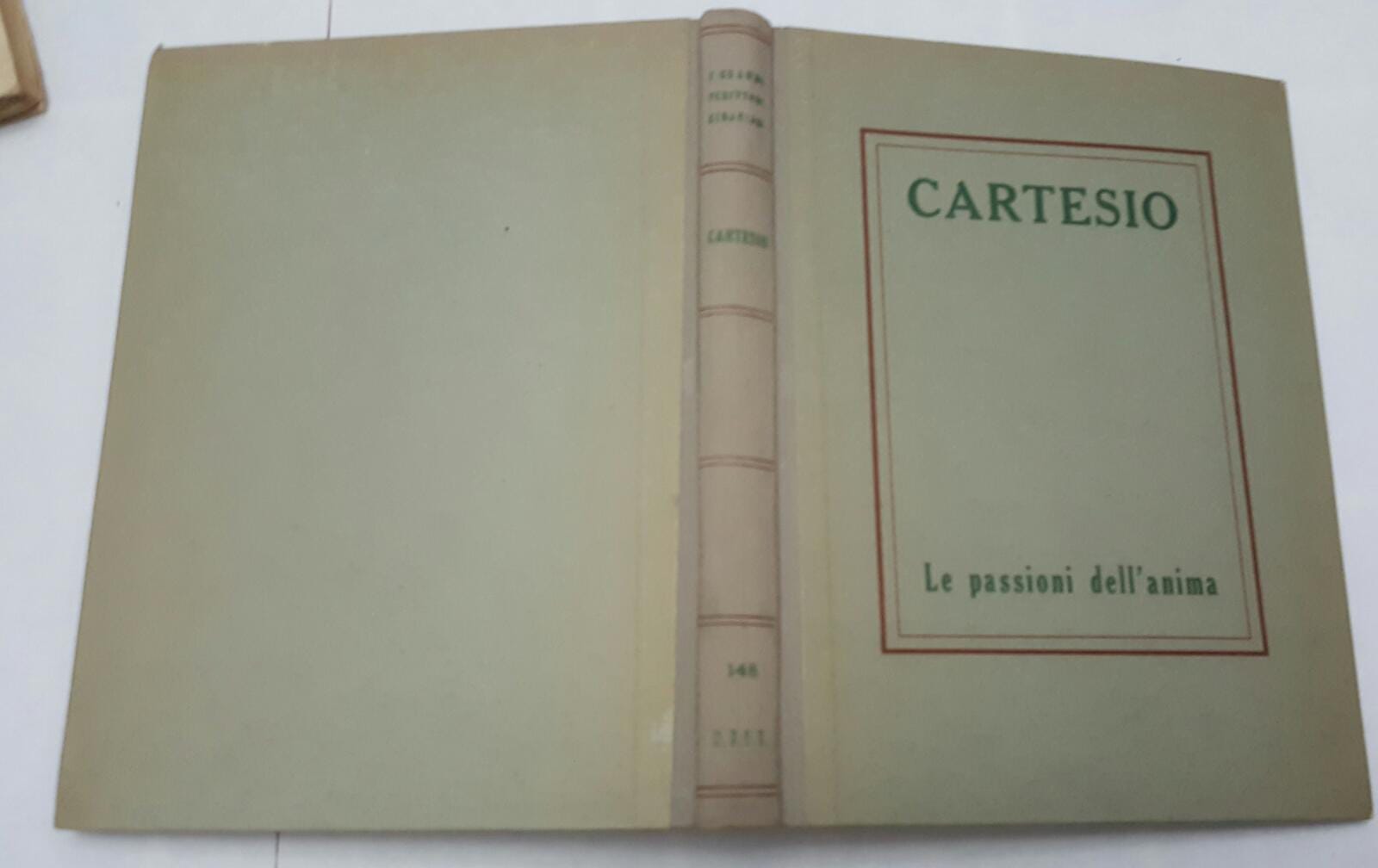 Cartesio Le passioni dell'anima - copertina