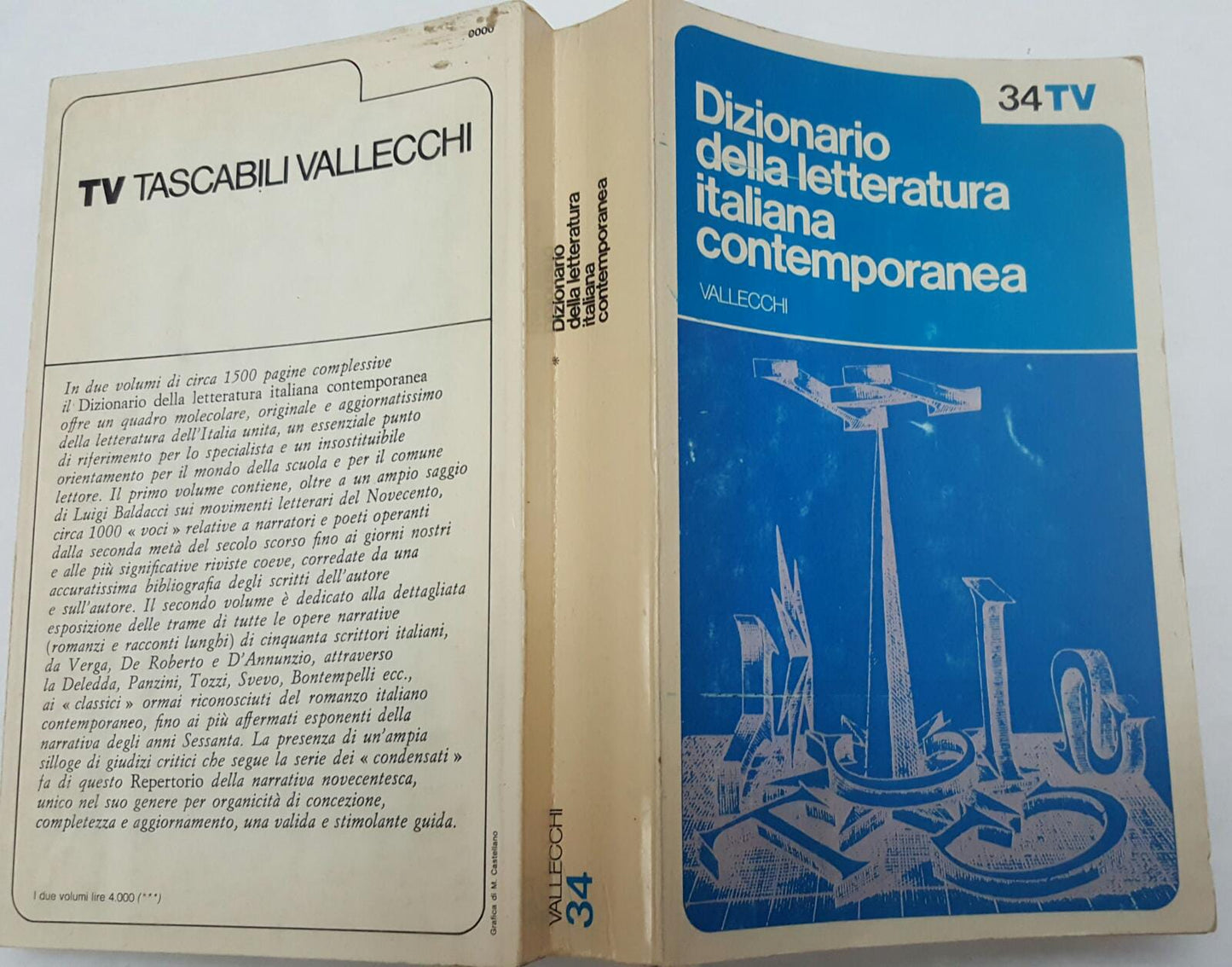 Dizionario della letteratura italiana contemporanea Volume I - copertina