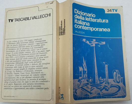 Dizionario della letteratura italiana contemporanea Volume I - copertina