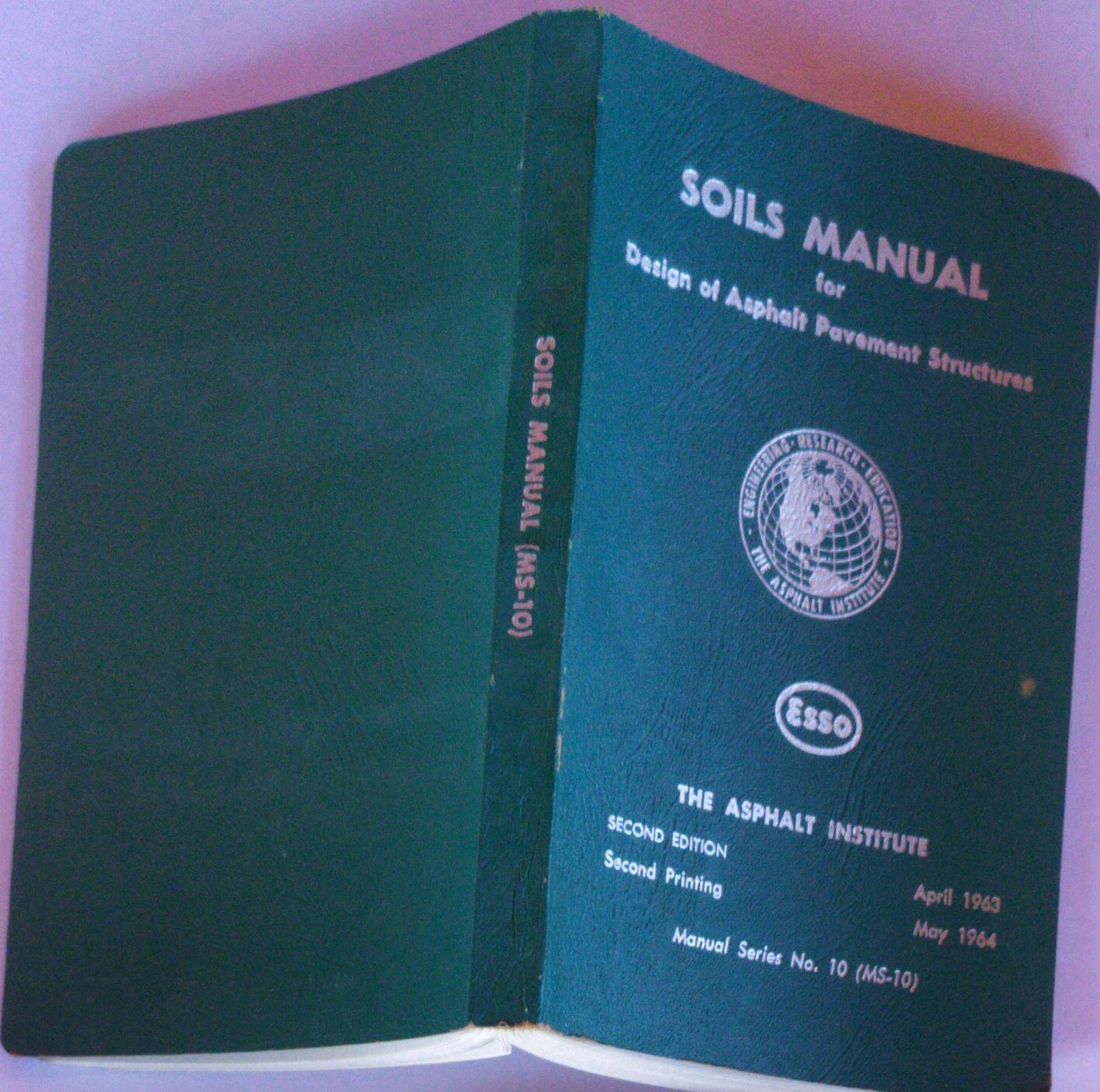 Soils manual for design of Asphalt Pavement Structures - copertina