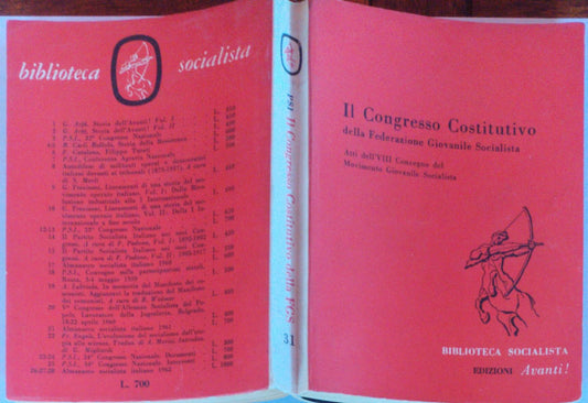 Il congresso costitutivo della federazione Giovanile Socialista - copertina