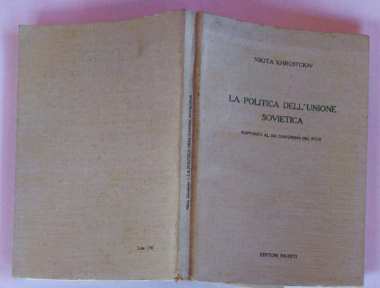 La politica dell' Unione Sovietica - copertina