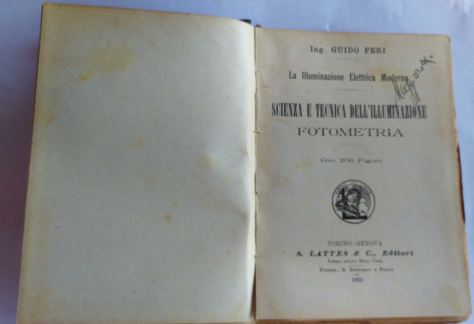 Scienza e tecnica dell'illuminazione. Fotometria - copertina