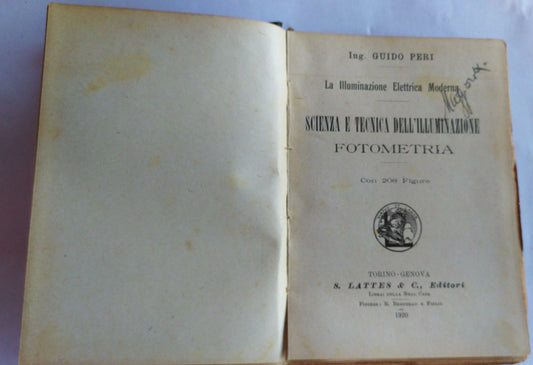 Scienza e tecnica dell'illuminazione. Fotometria - copertina