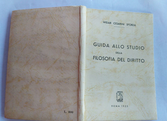 Guida allo studio della filosofia del diritto - copertina