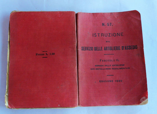 Istruzione sul servizio delle artiglieri d'assedio - copertina