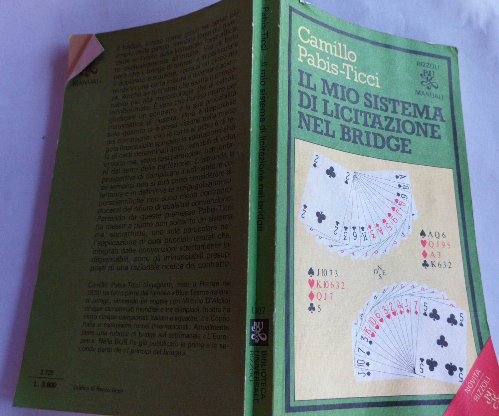 Il mio sistema di licitazione nel bridge - copertina