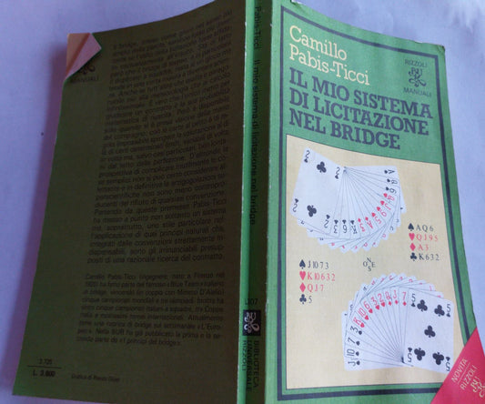 Il mio sistema di licitazione nel bridge - copertina