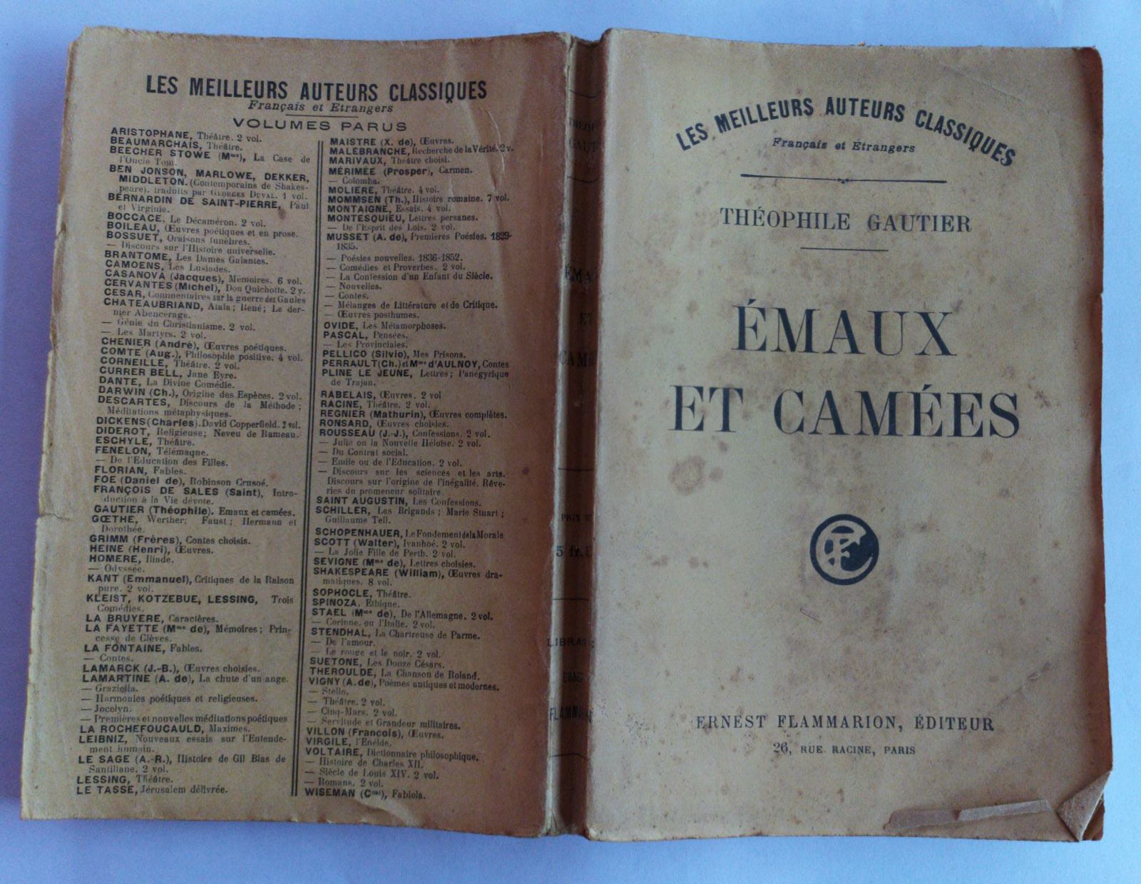 Emaux et camees - copertina
