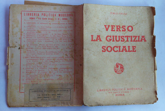 Verso la giustizia sociale - copertina