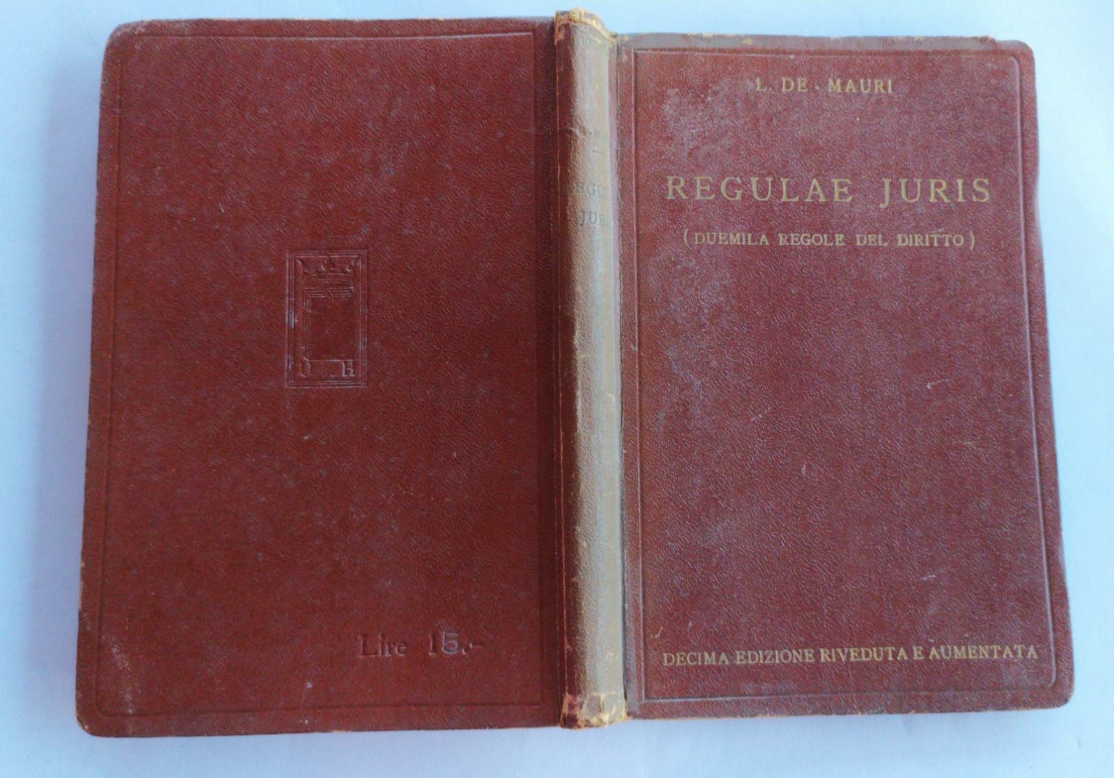 Regulae juris - copertina