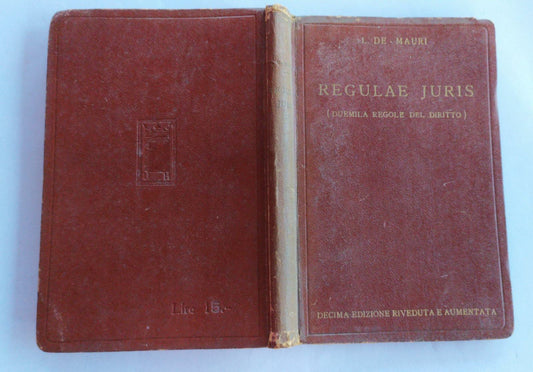 Regulae juris - copertina