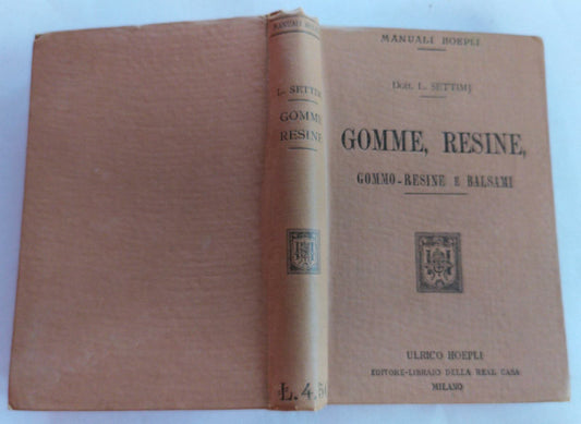 Gomme, resine, gommo-resine e balsami - copertina