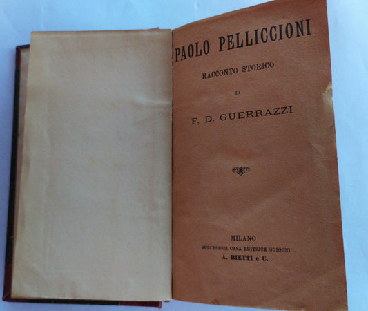Paolo Pelliccioni Racconto storico - copertina